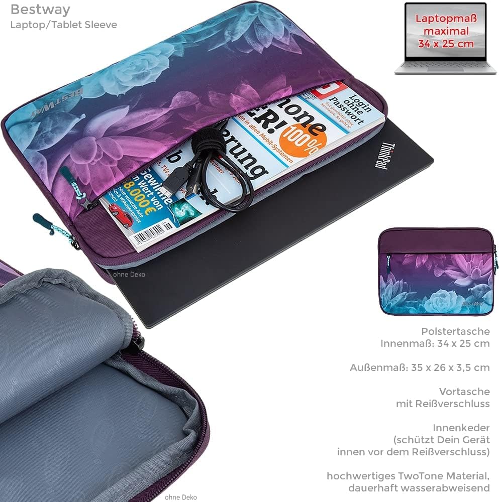 Bestway School Backpack 4 Pieces Set Boys Girls Evolution Packer Evo School Folder Backpack School Bag Laptop Backpack School 40177 Sports Bag Pencil Case Laptop Case +rsm lh – Bild 4