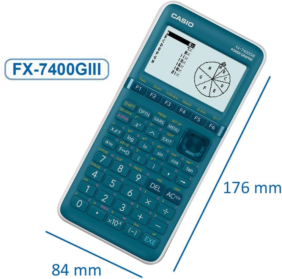 Casio FX-7400GIII Graphing Calculator Cyan Display (digits): 21 Battery operated (W x H x D) 87.5 x 21.3 – Bild 3