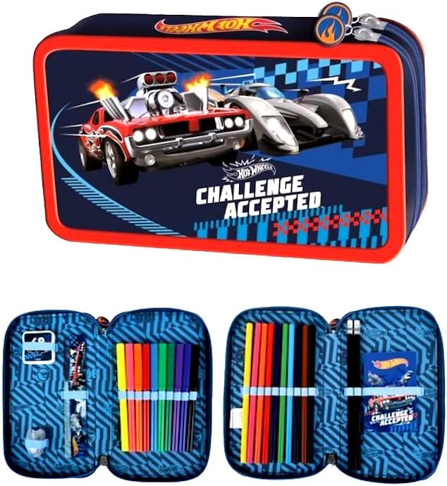 Hot Wheels Cars Cars 8 Pieces School Bag Satchel School Bag Tornister Bag Set with Sticker Kids4shop – Bild 4