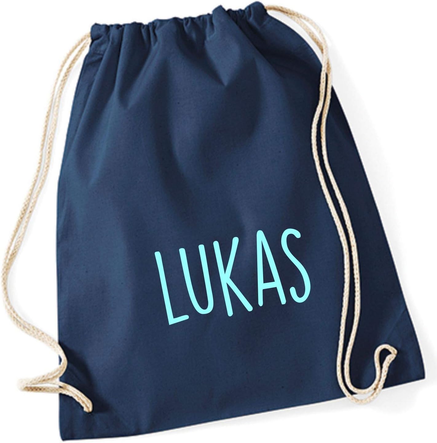 Personalised Gym Bag with Drawstring - Printed with Name - for Boys & Girls - Available in Many Colours