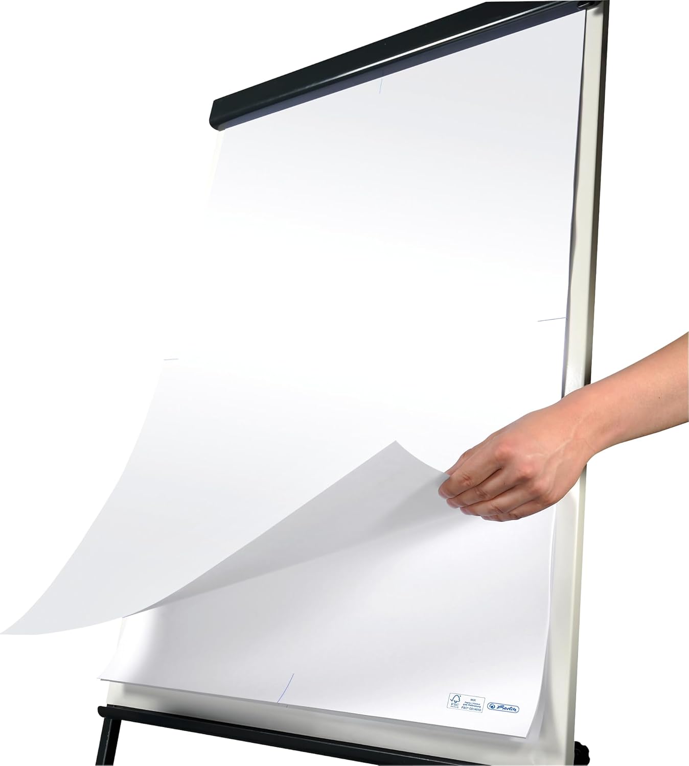 Herlitz Flipchart Pad 65 x 98 cm 20 Sheets 80 g/m² FSC Mix (Blank - 5 Pads) – Bild 2