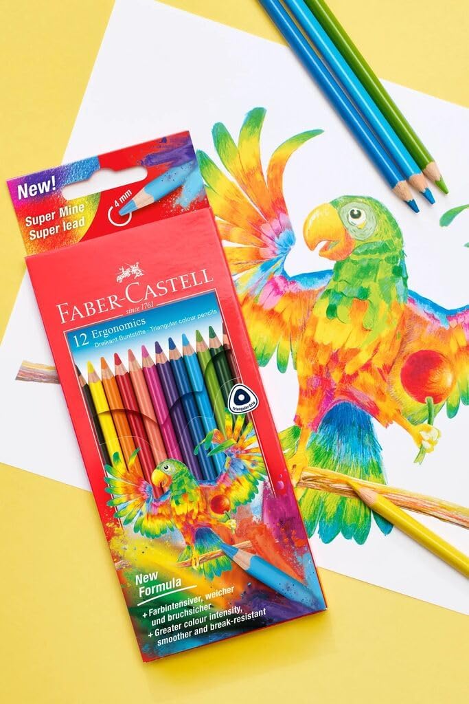 Faber Castell Colouring Pencils Faber Castell on Three Sides - Pack of 12 Cardboard Case – Bild 6