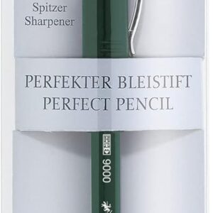 Faber-Castell 119037 - Perfect Castell 9000 Pencil - Hardness Grade B - Lead Colour: Green