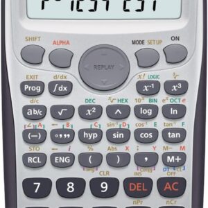 Casio Europe FX-3650PII Programmable Calculator with 279 Functions and 2-Row Display (Battery-Operated/Solar-Operated)