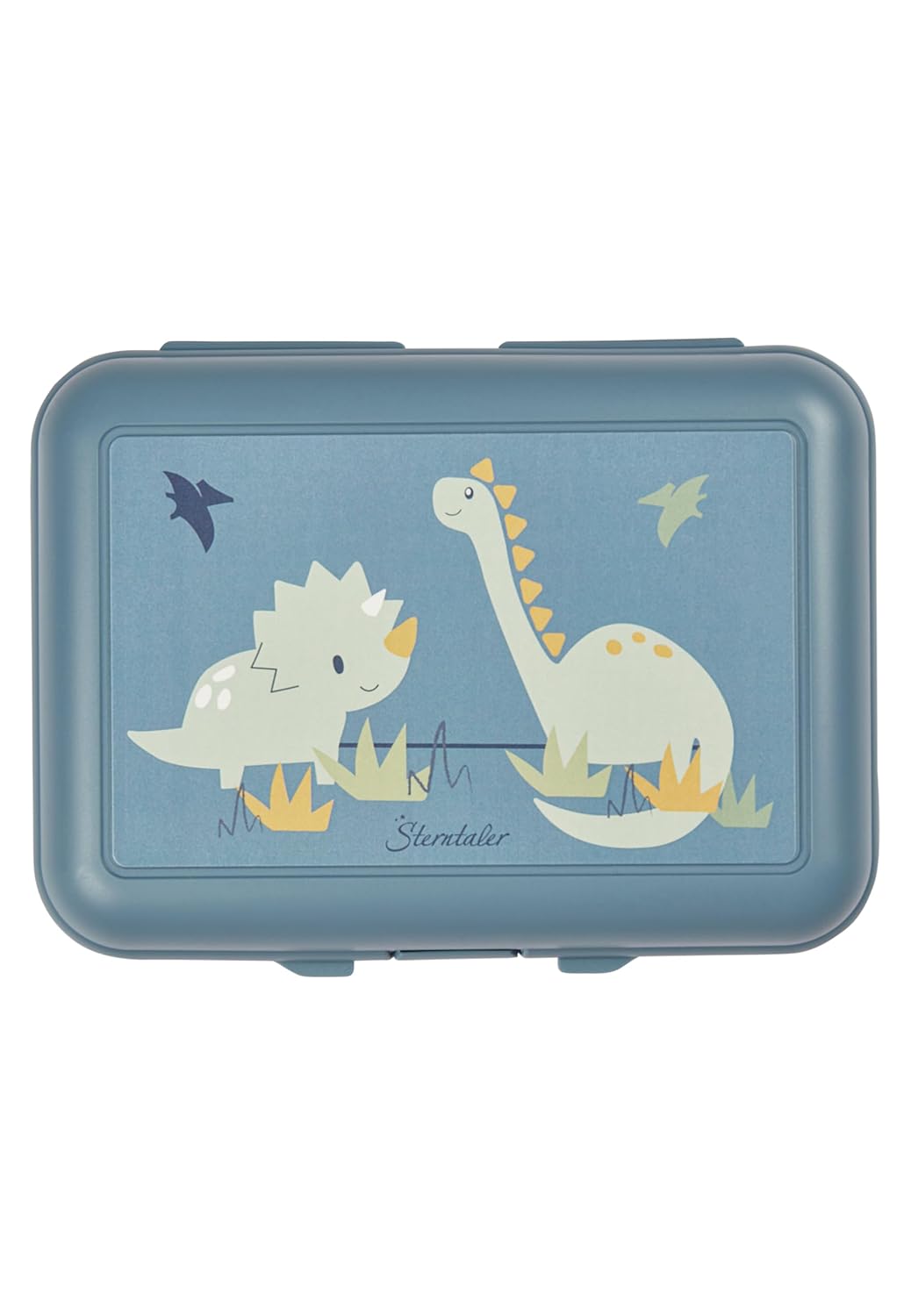 Sterntaler Dino Rexi Children's Lunch Box - Nursery Lunch Box with Snack Box and Compartments Made of High-Quality Material, Easy to Clean - Lunch Box Perfect for Nursery and Travel, Medium Blue – Bild 3