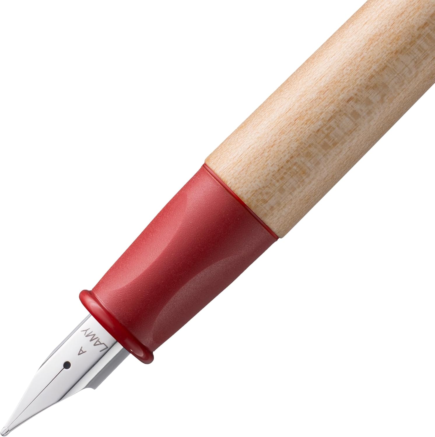 Lamy ABC Set 010 Child-Friendly Learning to Write Fountain Pen, Pencil 110 Maple Wood Non-Slip Grip in Red, Steel Nib for Beginners Including Ink Cartridge T 10 Blue and Pencil Lead M 44 1.4 mm B – Bild 4