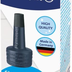 Pelikan Stempelfarben 4 K Stempelfarbe 4K o.Öl 28ml schwarz MIT VERSTREICHER