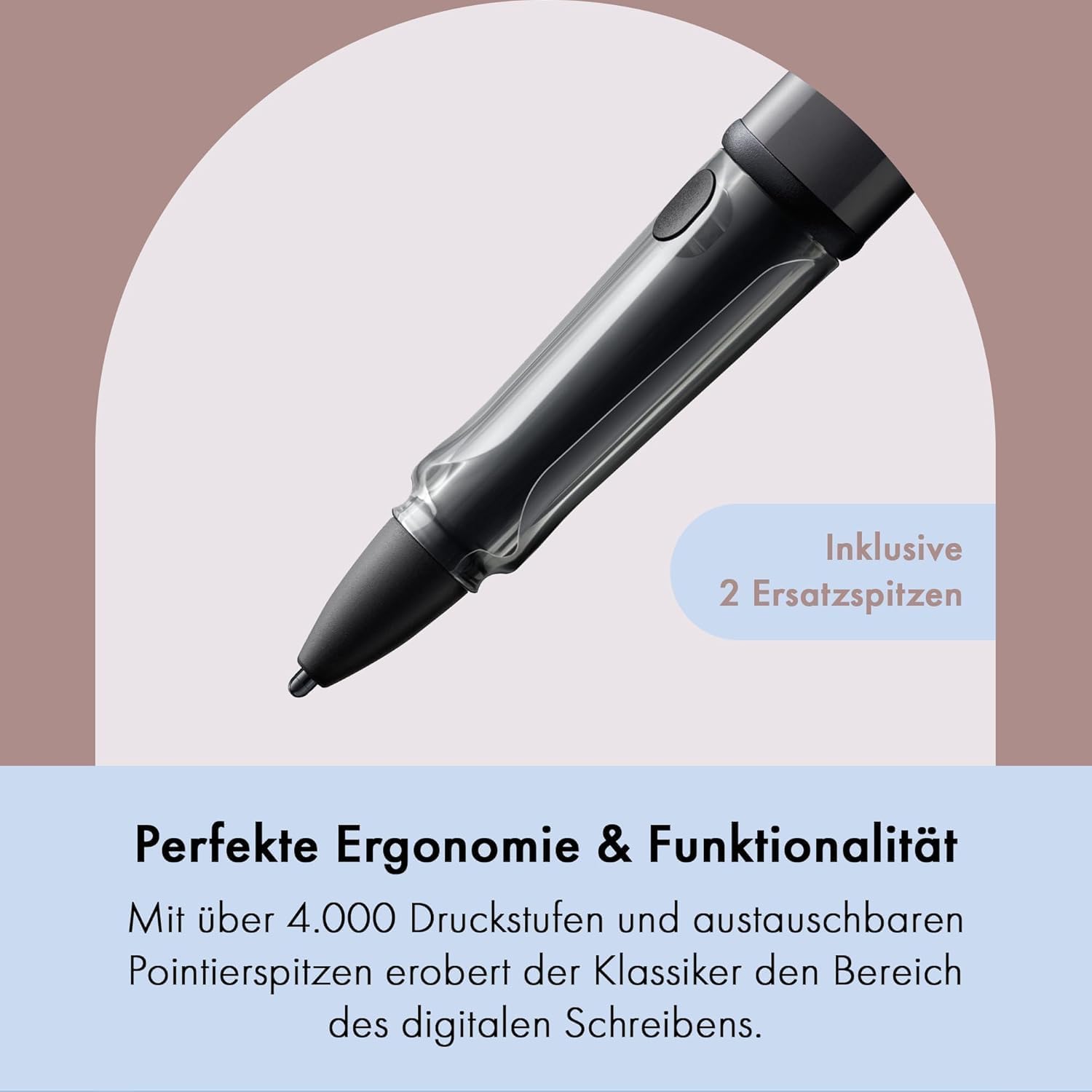 Lamy AL-Star EMR Stylus Touch Screen Pen & Lamy Lx EMR Stylus Pen Empty Case, Digital Stylus for Tablets, Smartphones and Notebooks, Interchangeable POM Contact Tips, Batteries Not Included – Bild 6