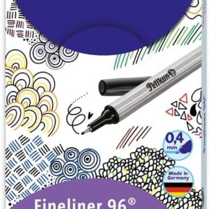 Pelikan 96 EF 940676 Fineliner Pens Pack of 10 Various Colours