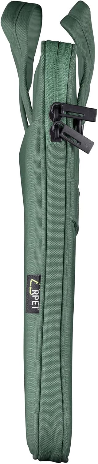Trust Bologna Slim Laptop Eco Bag up to 16 Inches, Made of Recycled Plastic, with Shoulder Strap, Sustainable Shoulder Bag for Travel, Business, Office, School - Green – Bild 12