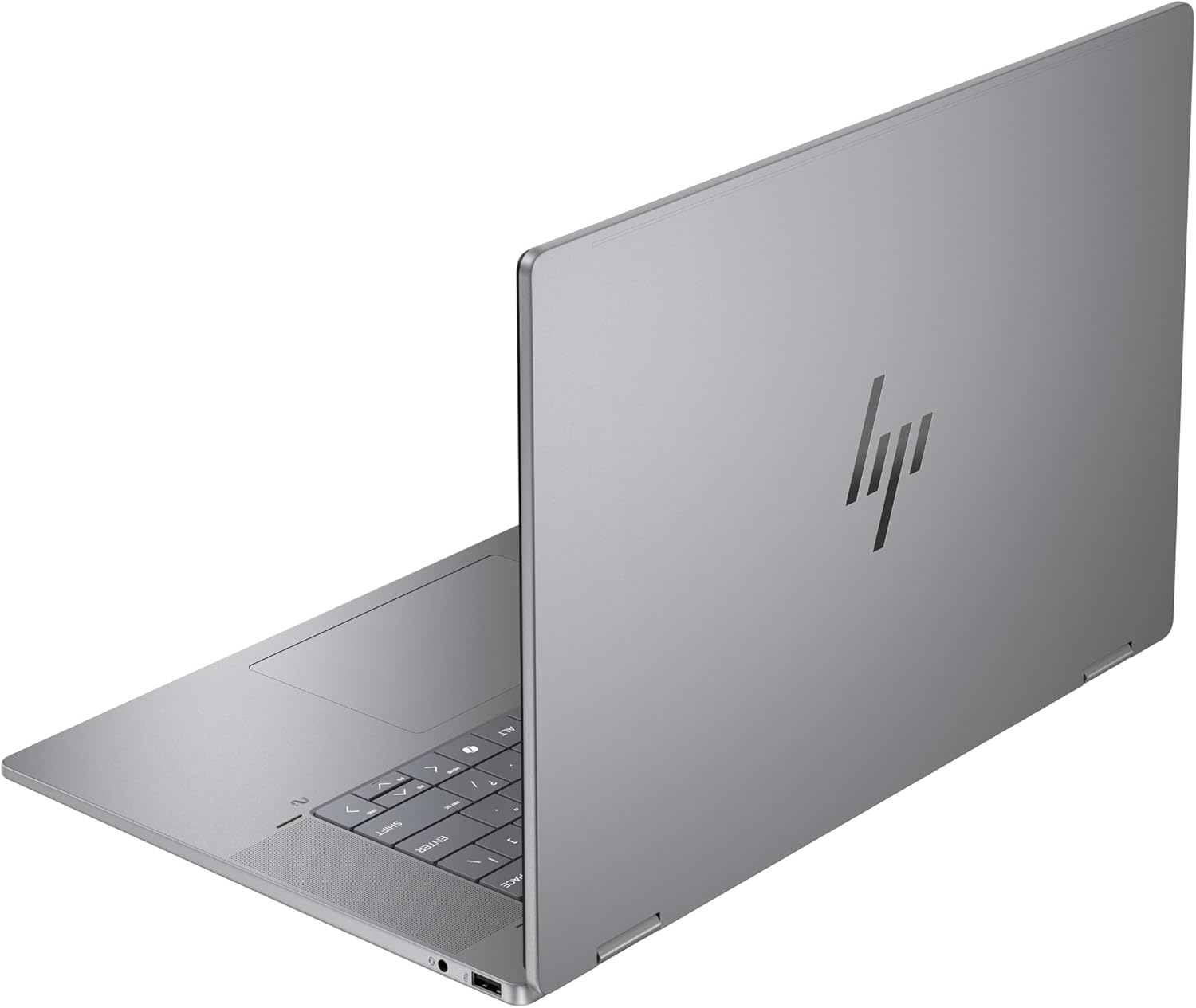 HP OmniBook X Flip 2-in-1 Next Gen AI Laptop, AMD Ryzen AI 5 340 (6C), Dedicated NPU for AI, 50 NPU Tops, Copilot+ PC, 16 Inch WUXGA 1920 x 1200 Touchscreen, 16 GB, 512 GB SSD, Win11, QWERTZ, Silver – Bild 21