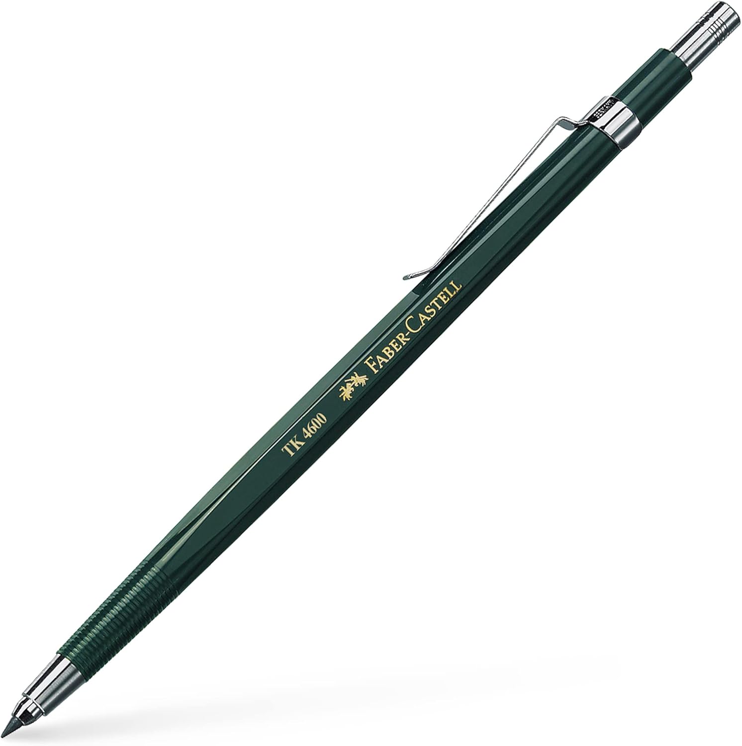 Faber-Castell 134600 - lead pencil TK 4600, lead thickness: 2 mm, including lead sharpener, barrel color: green