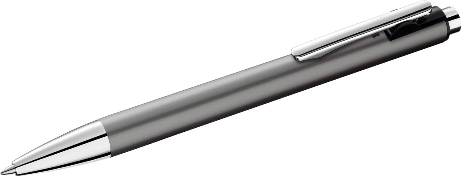 Pelikan Snap Ballpoint Pen K10, Platinum, Timeless Ballpoint Pen with Blue Large Refill in Line Width M