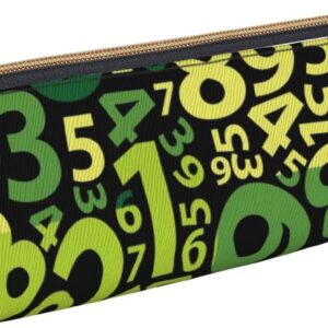 Algebra Abstract Pattern Pencil Case Cosmetic Bag Pen Bag Leather Triangle Storage Bag Stationery Organizer with Zipper for Adults Office, Algebra Abstract Pattern 02, Bag organiser