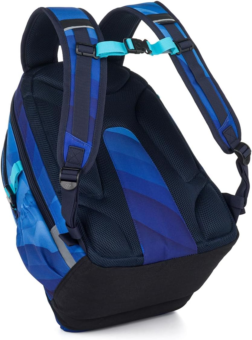 TOPGAL ROTH School Backpack from 5th Class (approx. 145 cm), Ergonomic with Aluminium Reinforcement, Water-Repellent & Lightweight, with Reflective Elements, 27 L School Bag with Chest Strap & Laptop – Bild 5