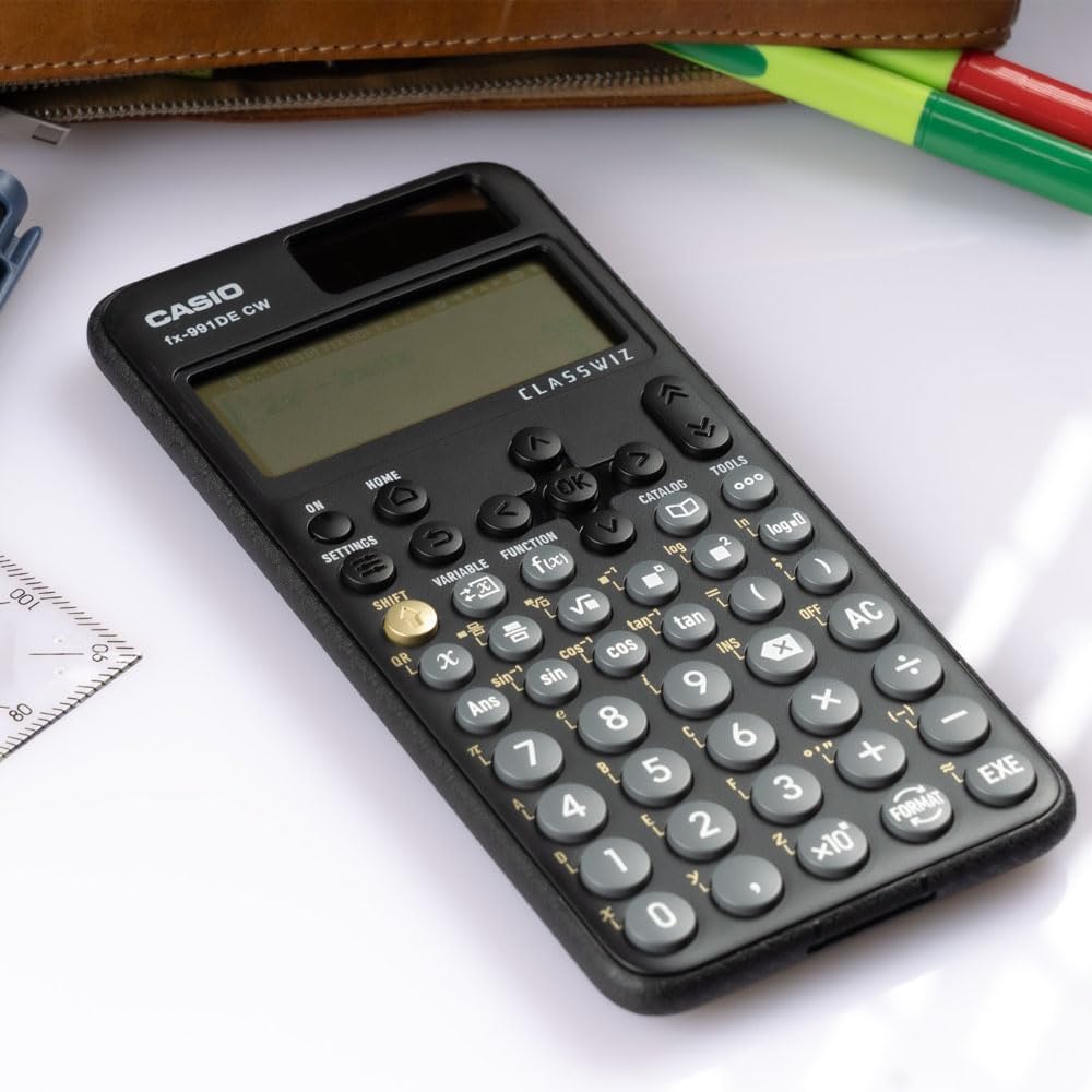 Casio FX-991DE CW ClassWiz Technical Scientific Calculator with Protective Case, German Menu Guide (Limited Edition) – Bild 5
