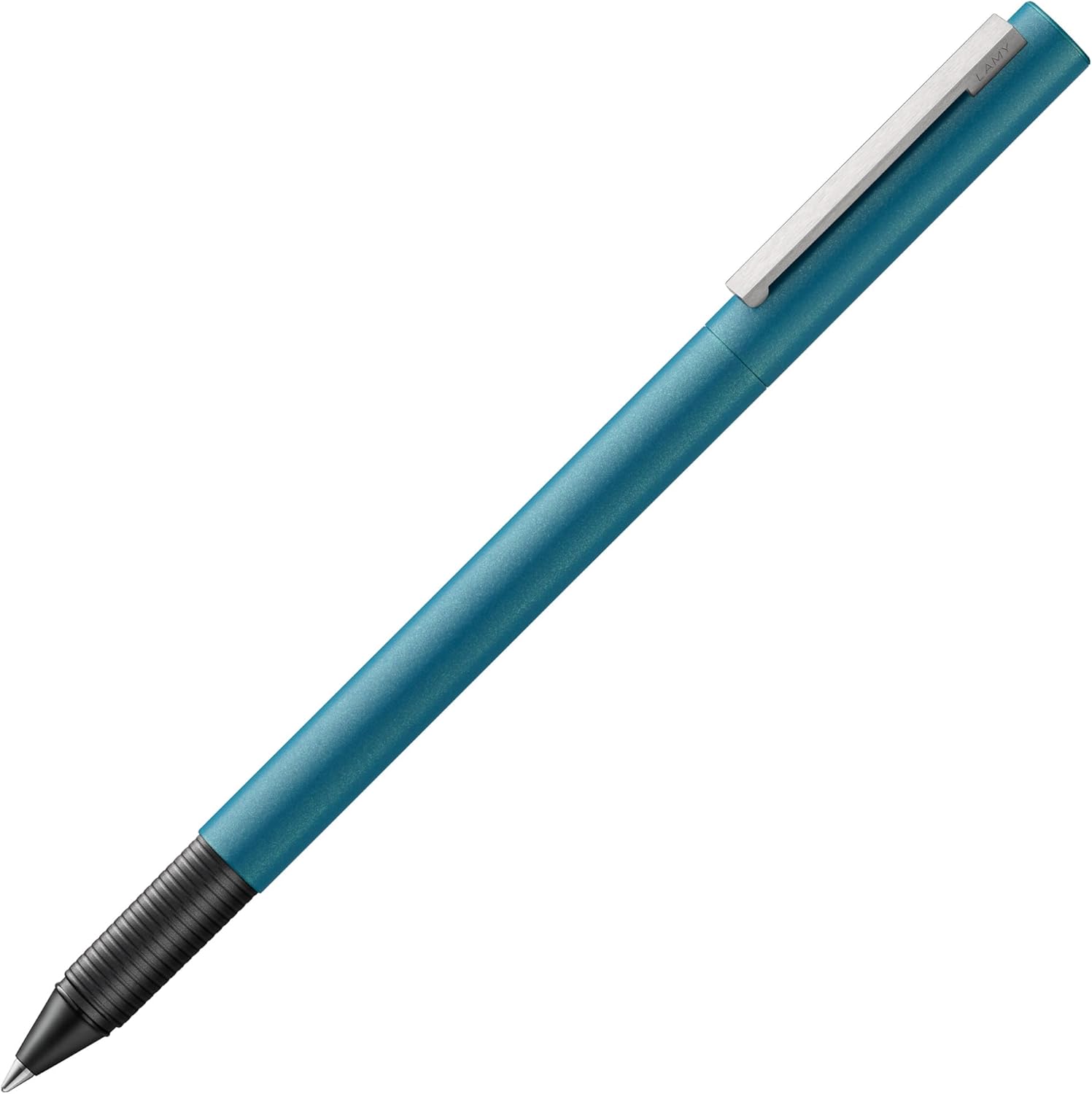 Lamy cp1 Aquamarine Rollerball Pen - Minimalist Pen in Elegant All-Metal Case - with Spring-loaded Stainless Steel Clip - Includes Rollerball Refill M 63 Line Width M in Black