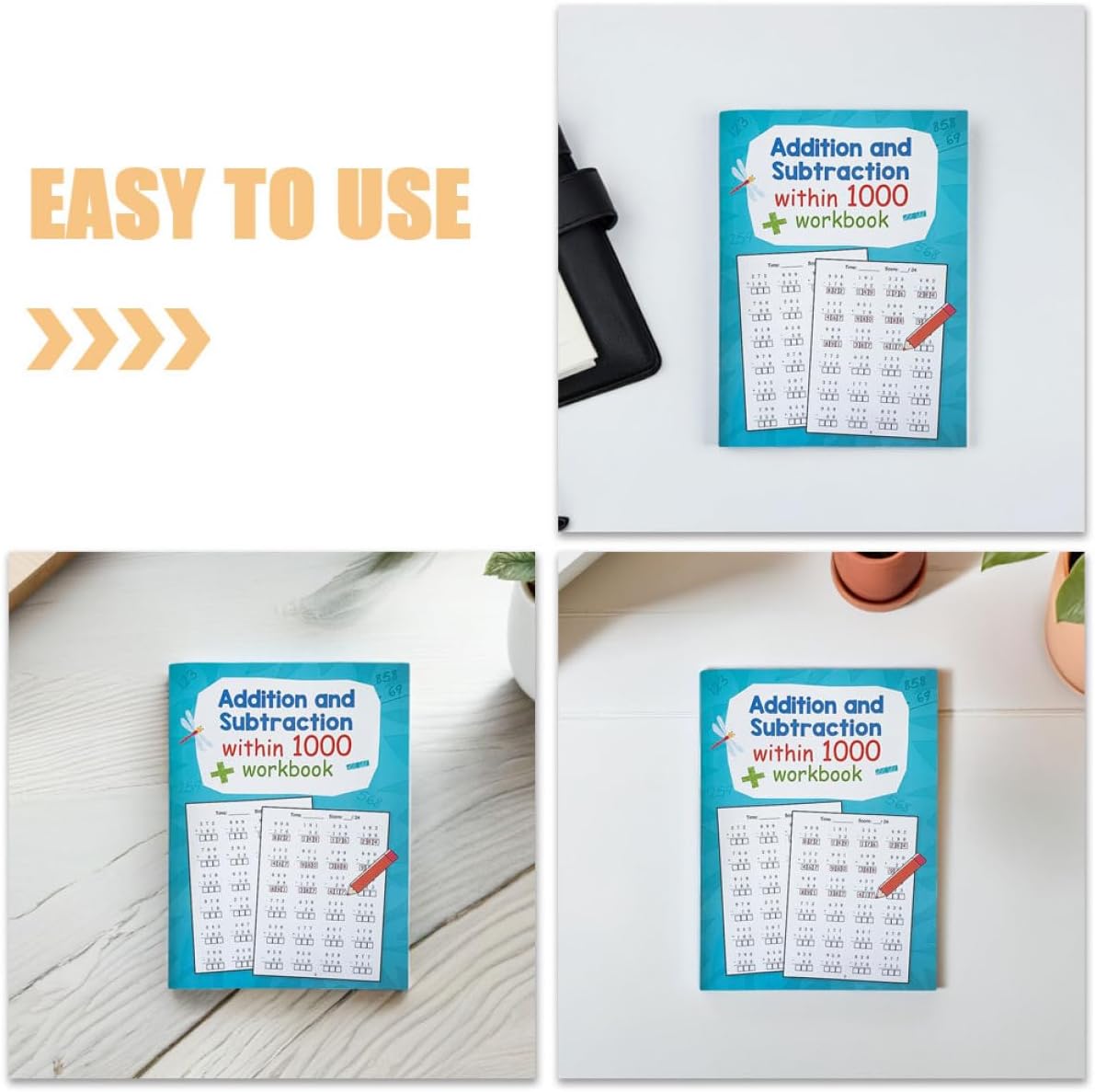 TOYANDONA 3 Stück Teiliges Mathe Übungsheft für Tägliches Lernheft mit Multiplikations und Divisionsaufgaben Langlebig und Wiederverwendbar Kindgerecht Gestaltet Fördert Grundlegende – Bild 3