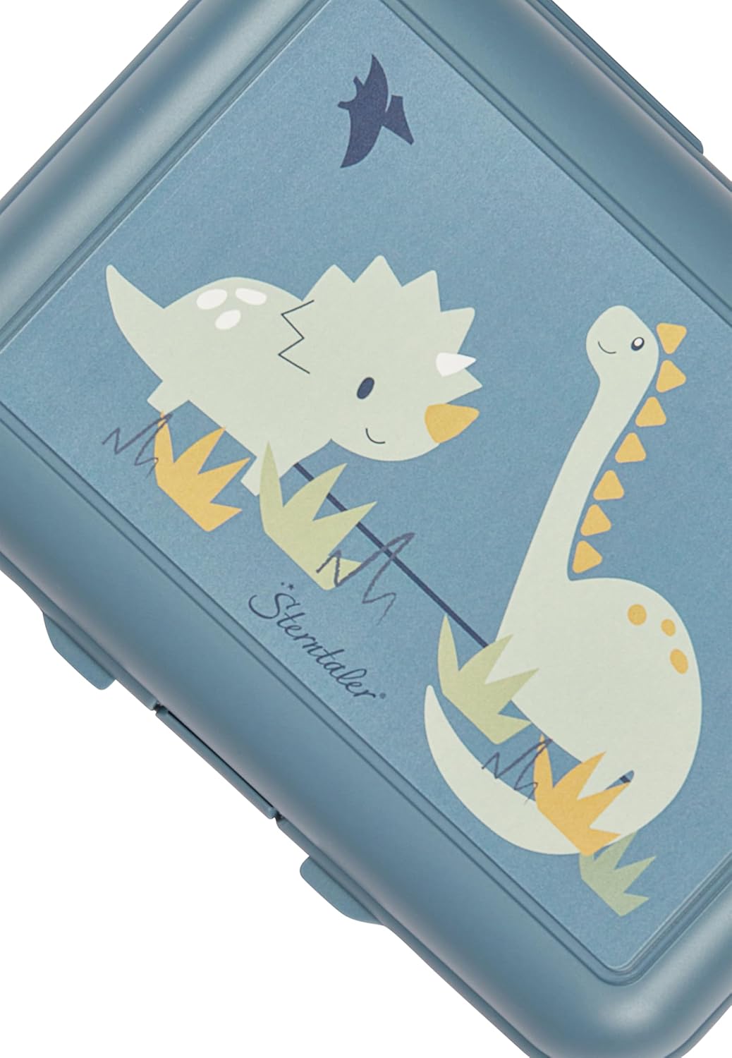 Sterntaler Dino Rexi Children's Lunch Box - Nursery Lunch Box with Snack Box and Compartments Made of High-Quality Material, Easy to Clean - Lunch Box Perfect for Nursery and Travel, Medium Blue – Bild 5