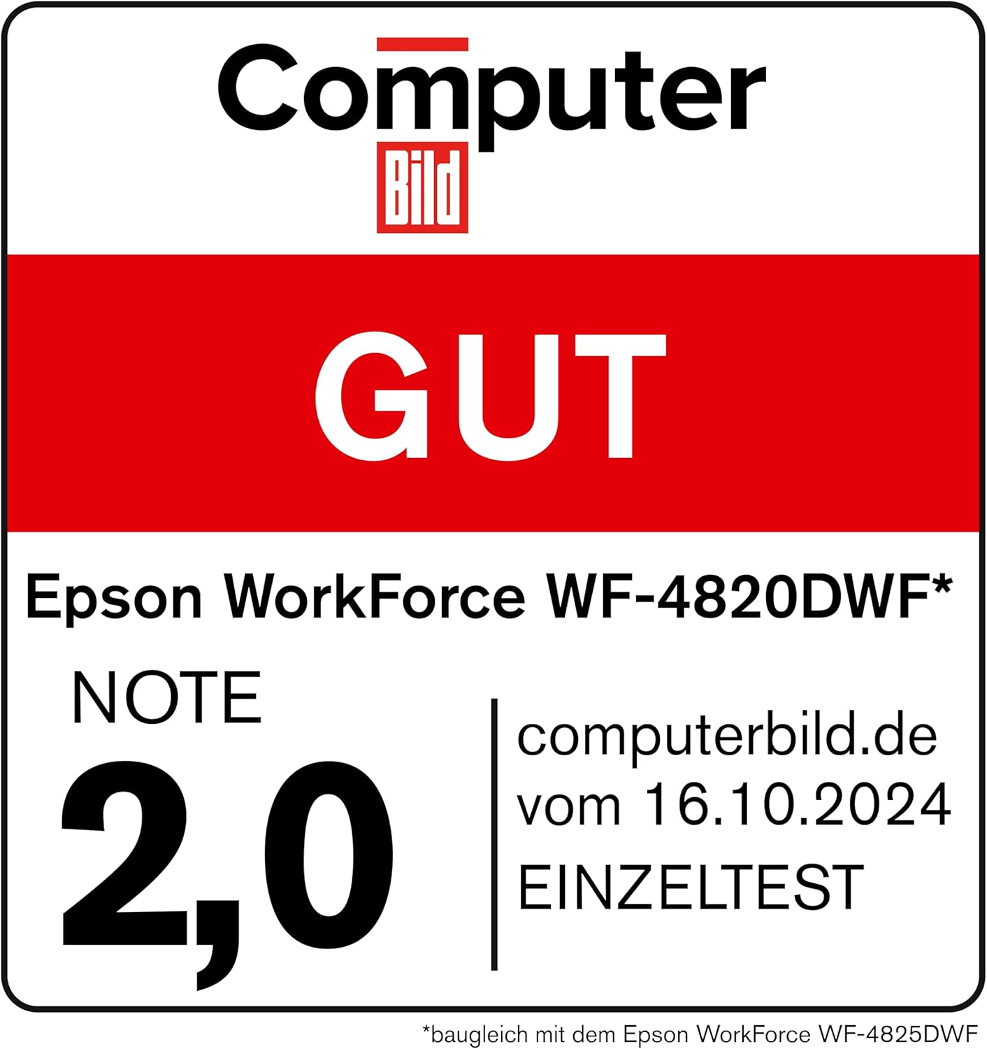 Epson Workforce Pro WF-4820DWF 4-in-1 Ink Multifunctional Device (Print, Scan, Copy, Fax, ADF, WiFi, Ethernet, NFC, Duplex, Single Cartridges, DIN A4), incl. 9 Months ReadyPrint Flex Ink Tariff, Black – Bild 11
