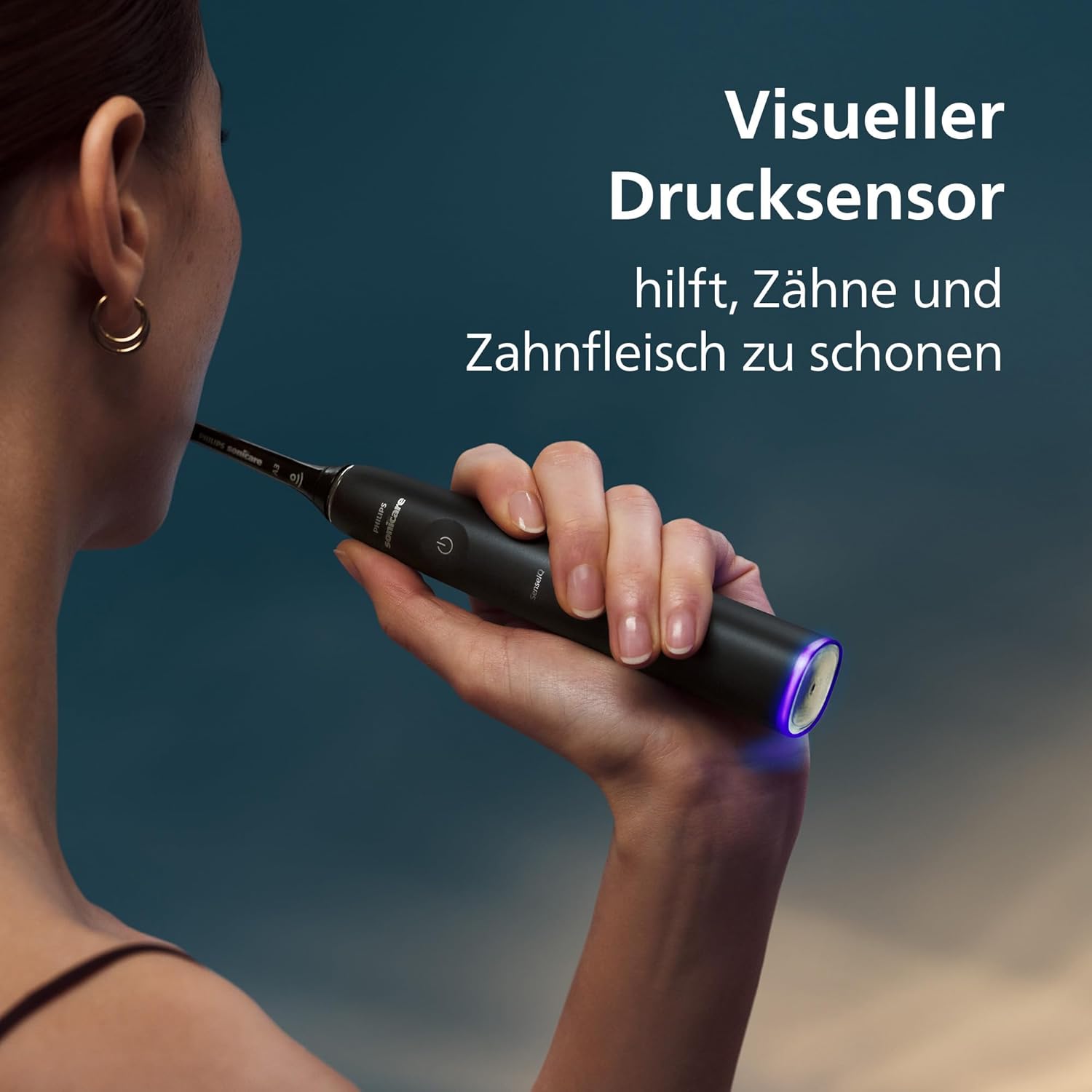 Philips Sonicare Prestige 9900 Our Most Advanced Electric Toothbrush HX9992/12 with SenseIQ All-in-One Brush Head Artificial Intelligence in the Philips Sonicare App Colour: Midnight Blue – Bild 5