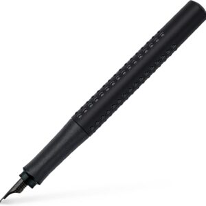 Faber-Castell Grip Edition 140960 Fountain Pen Nib Width M, All Black, 1 Piece