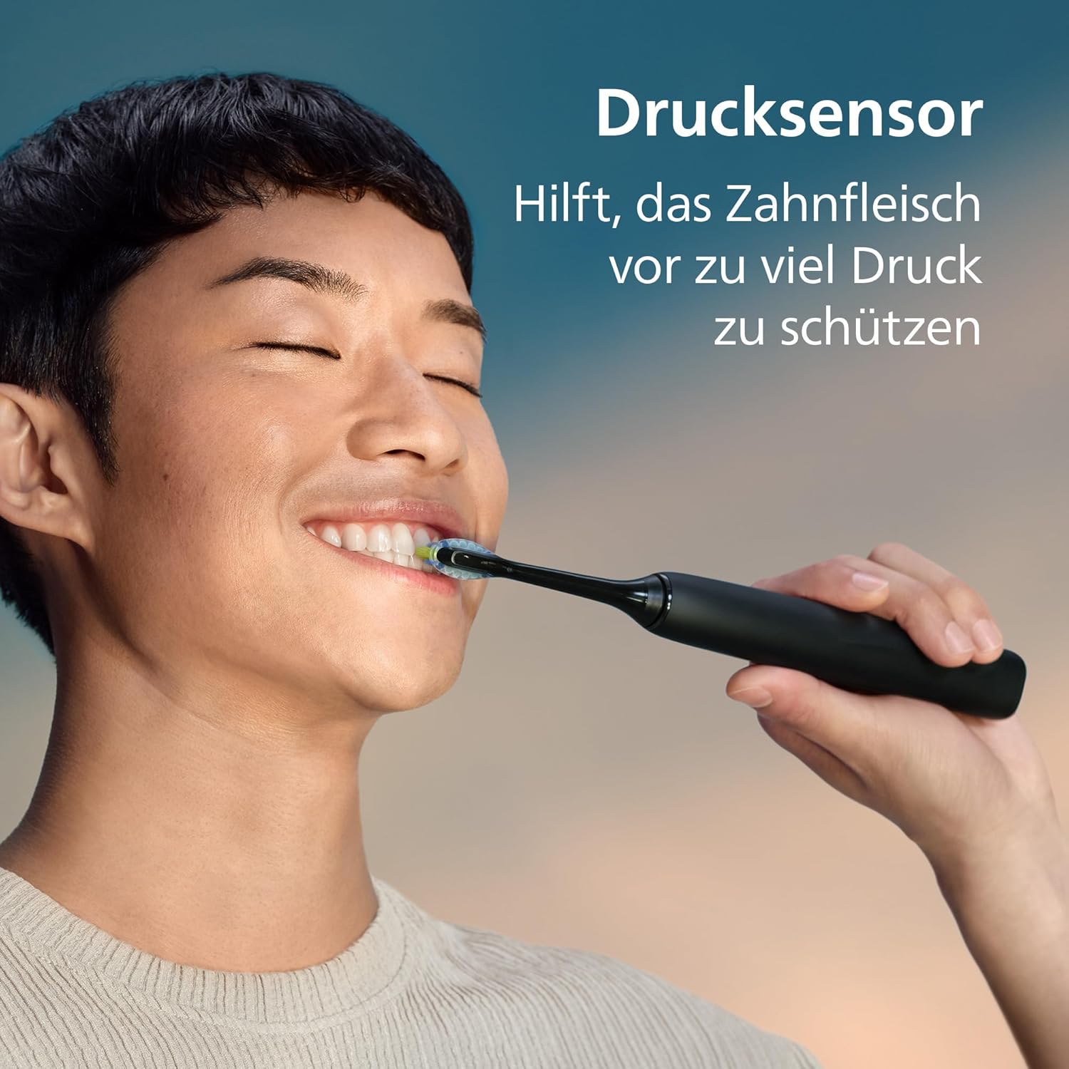 Philips Sonicare DiamondClean 9000 Electric Toothbrush, Twin Pack, with Sound Technology Including App, Pressure Sensor, 4 Cleaning Modes, 3 Intensity Levels, Black and Rose Gold, Model HX9914/61 – Bild 5