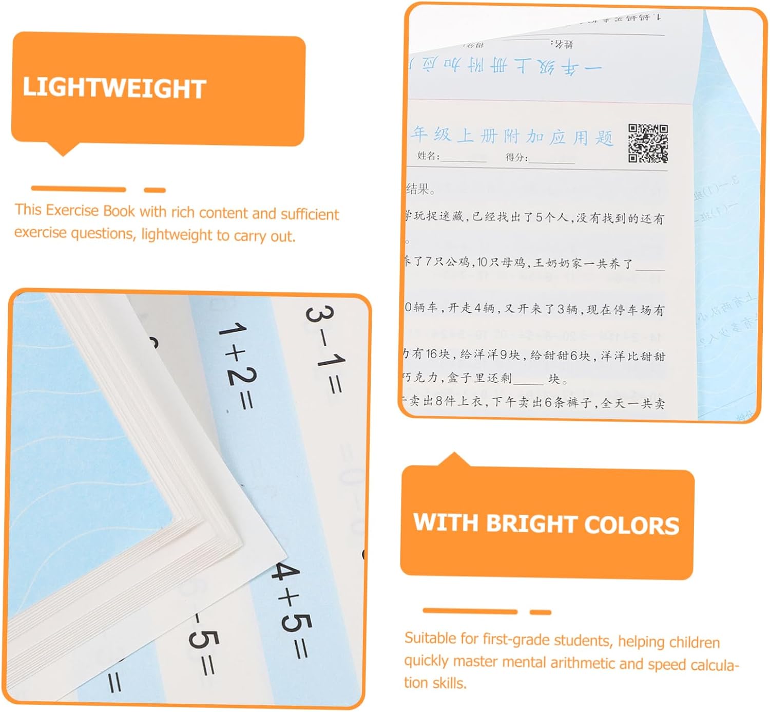 jojofuny Maths Learning Book for Preschool Children, Exercise Book for Primary School, Simple Math Tasks for Home and School, Promotes Mathematics, Easy and Practical – Bild 3