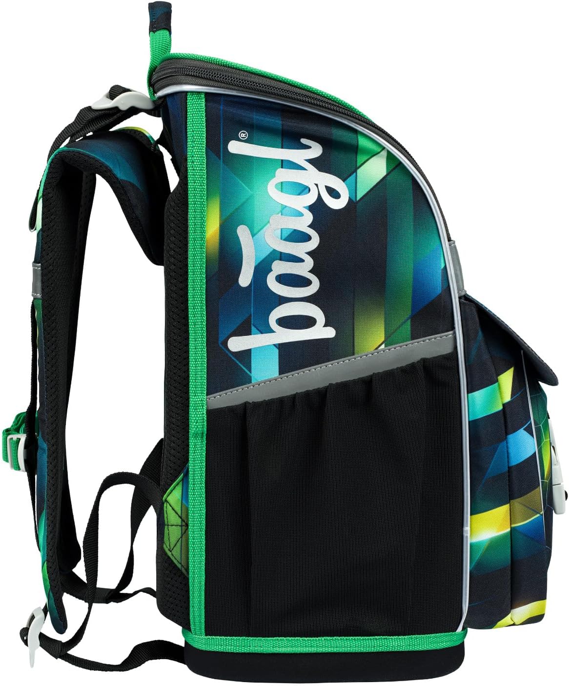 Baagl School Bag Boys Girls Set of 3 - Zippy School Bag for 1st Class - Primary School Satchel with Chest Strap - Ergonomic School Backpack, soccer player, School bag set – Bild 3