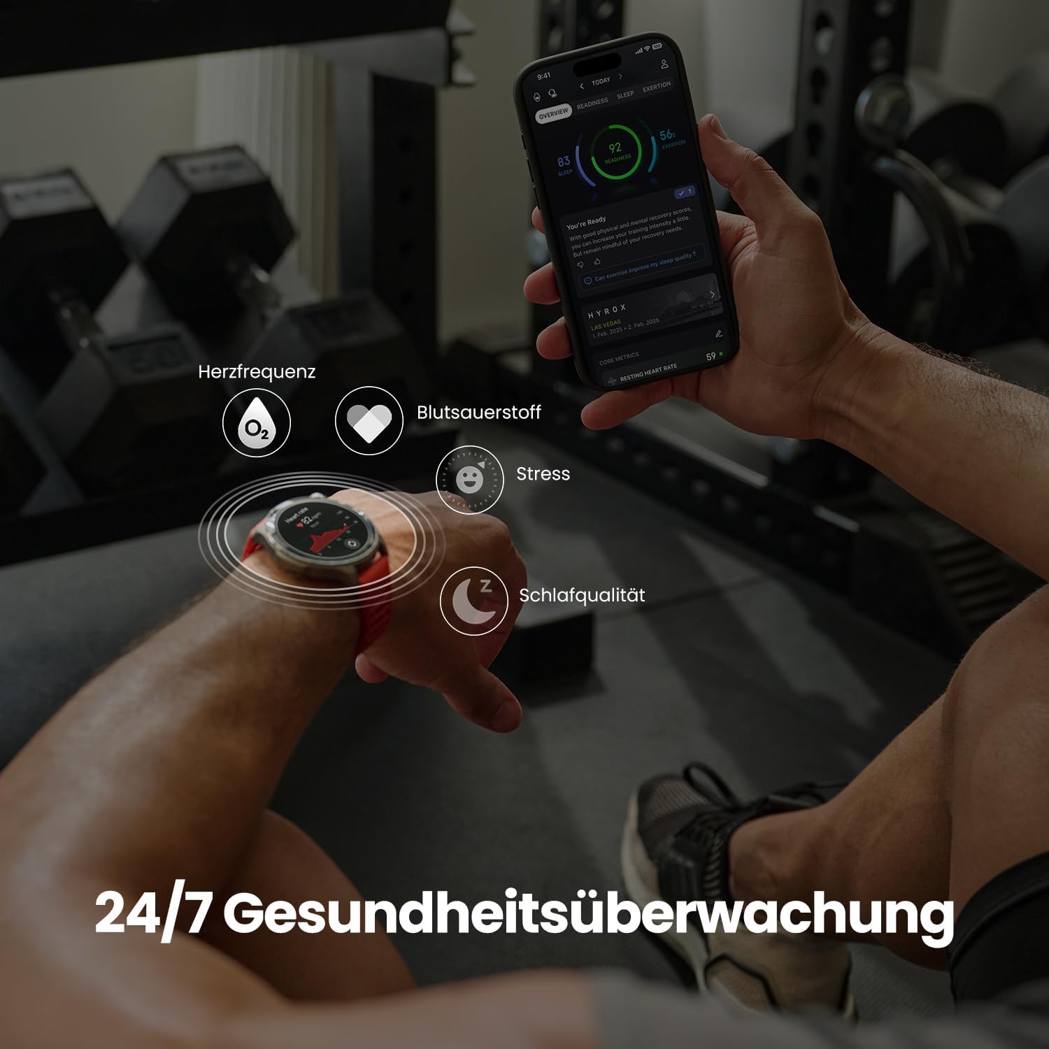 Amazfit Balance 2 Smartwatch 47 mm 1.5 Inch AMOLED Sapphire Glass, Offline Maps, Dual Band GPS, 21 Day Battery Life, 170+ Sports Modes, Hydrox & Golf Mode, Heart Rate & Sleep Tracking for Android & iPhone – Bild 6