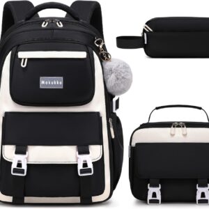 Makukke School Backpack Girls Teenager Backpack School Bag Set, School Bag Boys Multi Bag Waterproof School Bag for Girls Women, 30 L