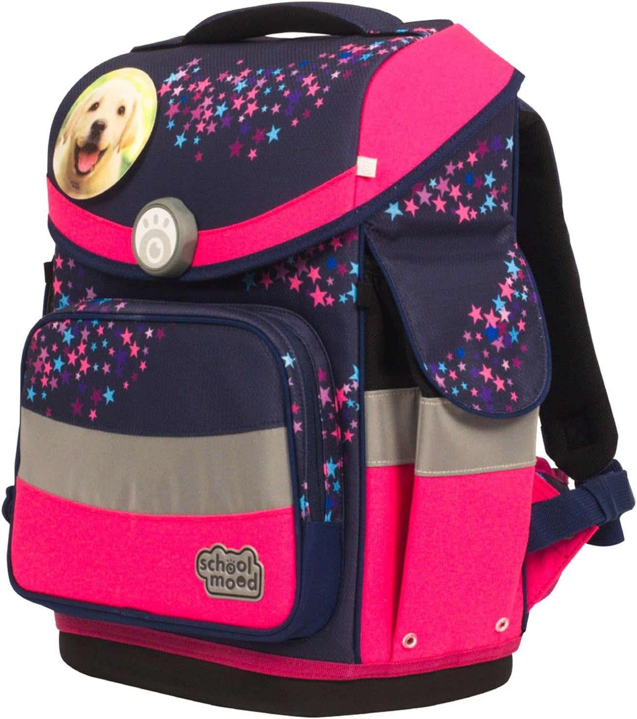 SCHOOL-MOOD - School Bag Set Dog, 7-Piece - Timeless Air+ - Ergonomic School Bag Boys & Girls - School Bag for Children in 1st to 4th Class - Leni (Dog) – Bild 3