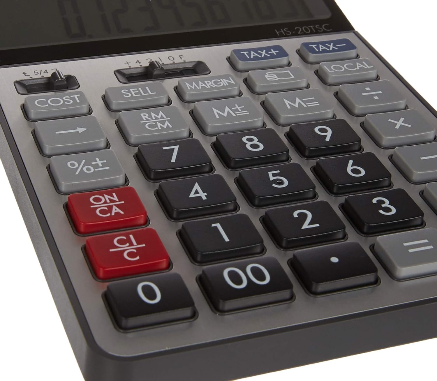 Canon HS20TSC 12 Digit Display Desk Calculator with Tax Calculator - Black/Grey – Bild 4