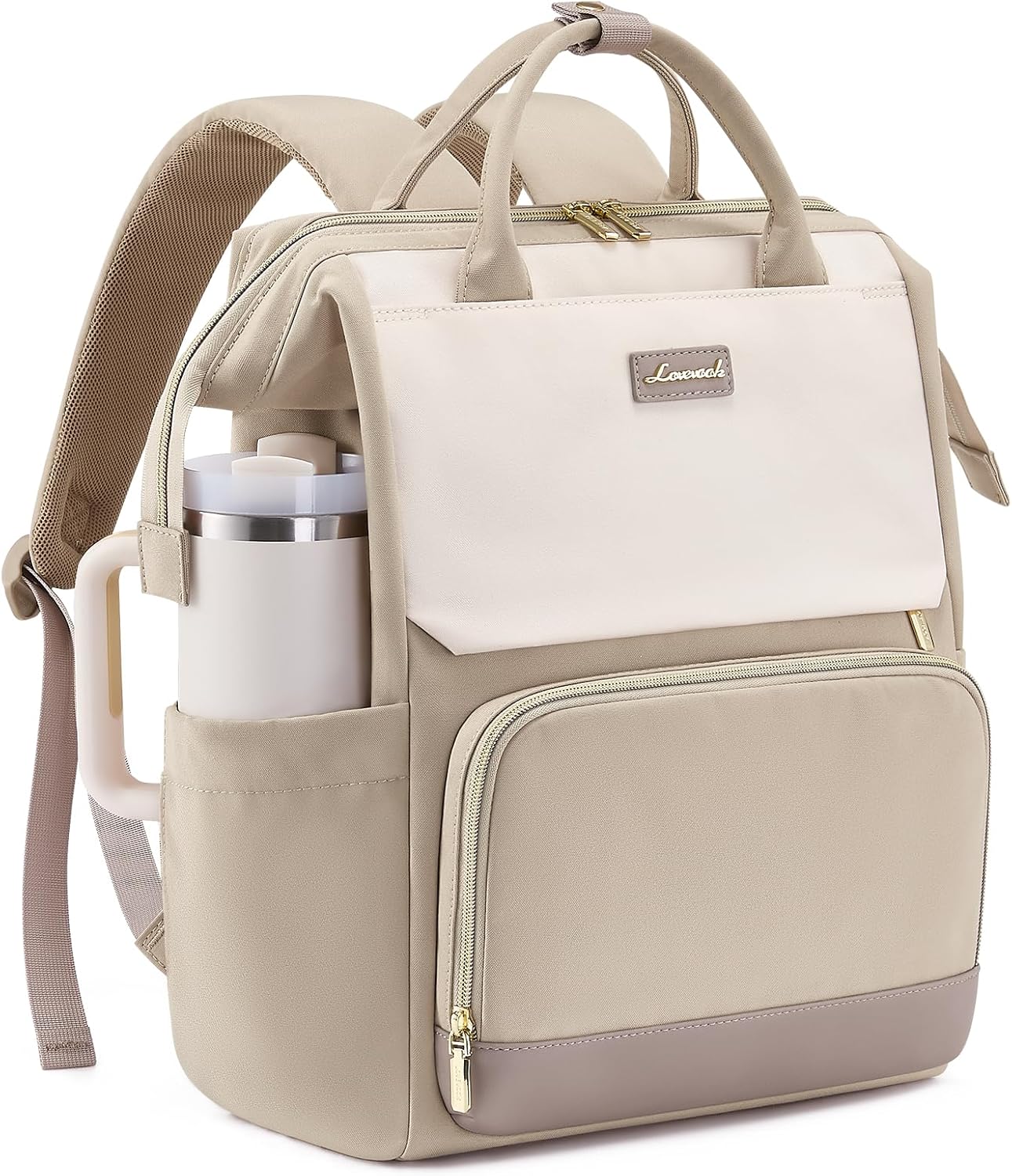 LOVEVOOK Backpack Women's 15.6 Inch Laptop School Backpack Teenager Girls School Bag Elegant Travel Backpack Women School Bag City Daypacks Waterproof Work Bag Daypacks for Travel University School