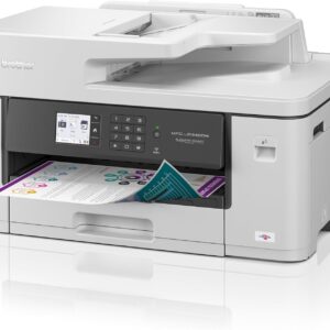 Brother MFC-J5340DW 4-in-1 Colour Inkjet Multifunction Device, White, Medium, 250 Sheet Paper Cassette, 50 Sheets ADF.