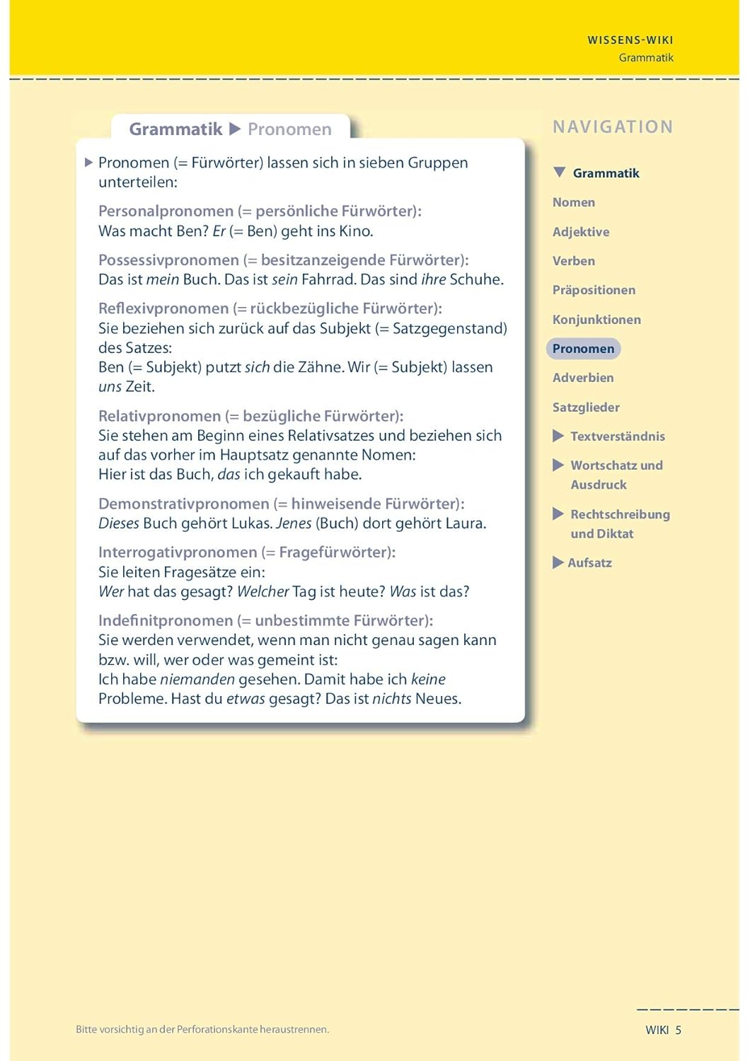Mein großes Übungsbuch Deutsch. 5./6. Klasse.: Alle wichtigen Themen des Deutschunterrichts der 5. und 6. Klasse plus separatem Erklärteil. (Königs Lernhilfen) – Bild 10