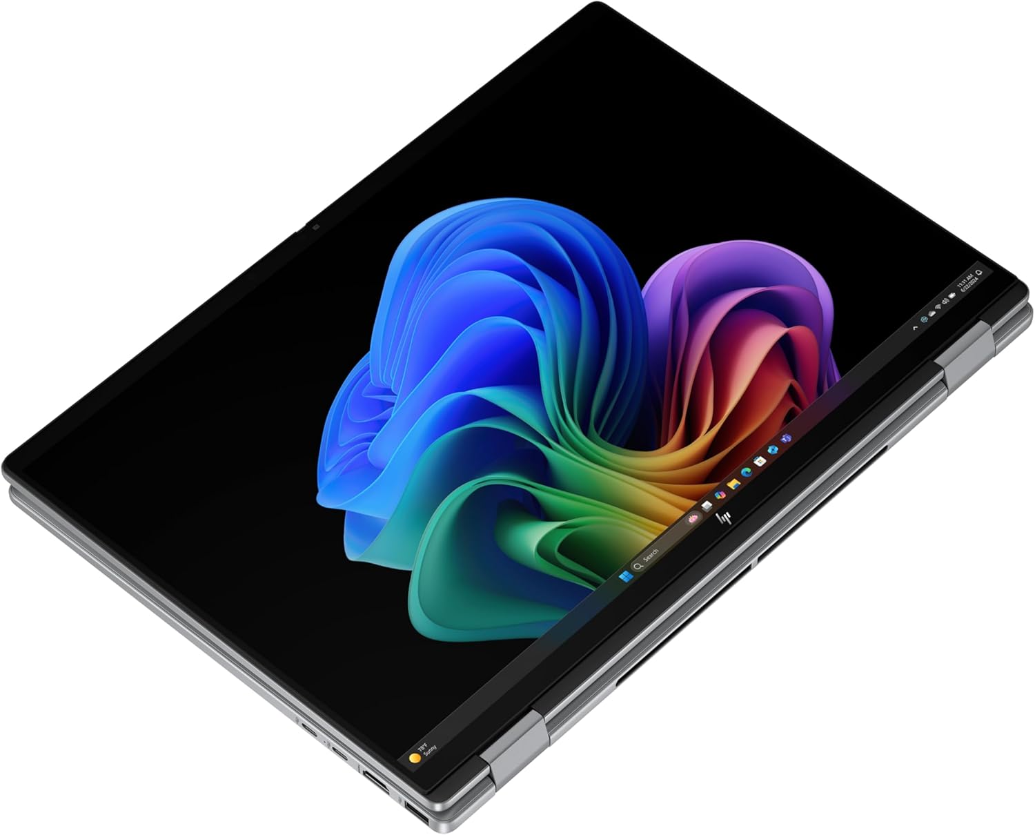 HP OmniBook X Flip 2-in-1 Next Gen AI Laptop, AMD Ryzen AI 5 340 (6C), Dedicated NPU for AI, 50 NPU Tops, Copilot+ PC, 16 Inch WUXGA 1920 x 1200 Touchscreen, 16 GB, 512 GB SSD, Win11, QWERTZ, Silver – Bild 20
