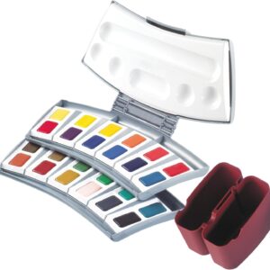 Pelikan 12 Color Transparent Watercolor Set, Plastic, 24 Farben