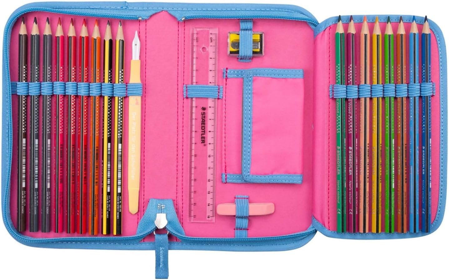 DerDieDas ErgoFlex Superlight School Bag Set 5 Pieces Happy Pixel – Bild 6
