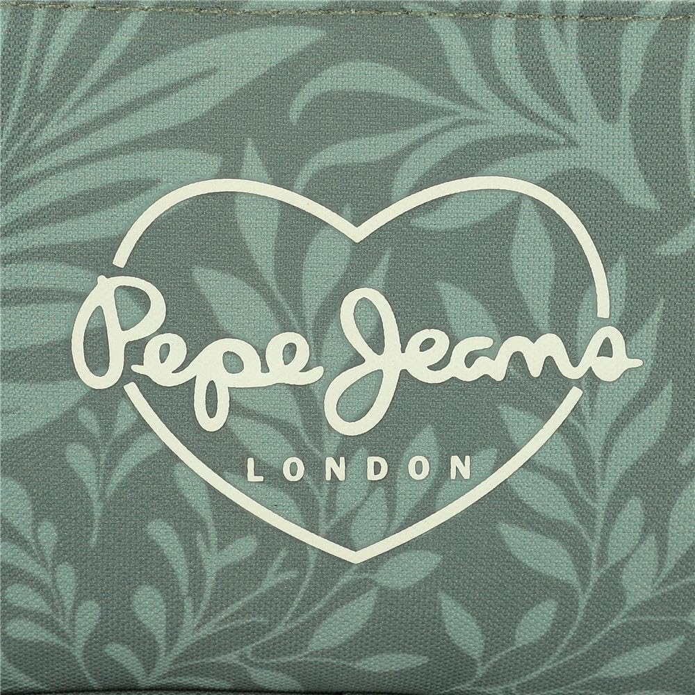 Pepe Jeans Joumma Bags Coralie Triple Pencil Case, Green, 22 x 10 x 9 cm, Polyester, Talla única, Green, One size, Triple pencil case – Bild 3