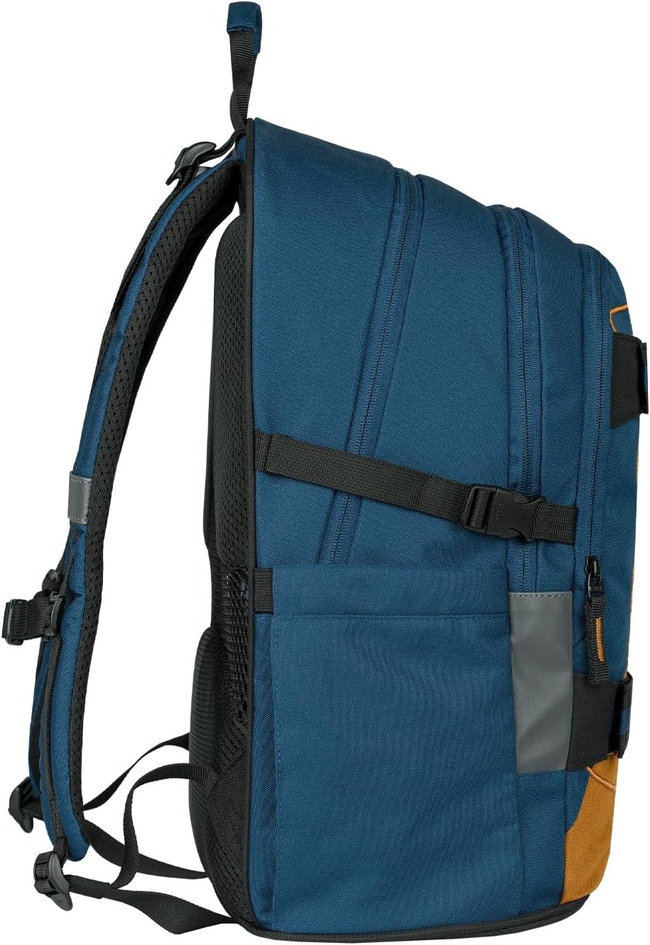 Baagl Schulrucksack Set Jungen 3 Teilig (Skateboard Rucksack, Mäppchen, Sporttasche), Schultasche ab 3. Klasse, Grundschule Ranzen mit Brustgurt, Ergonomischer Schulranzen, 25 l – Bild 3