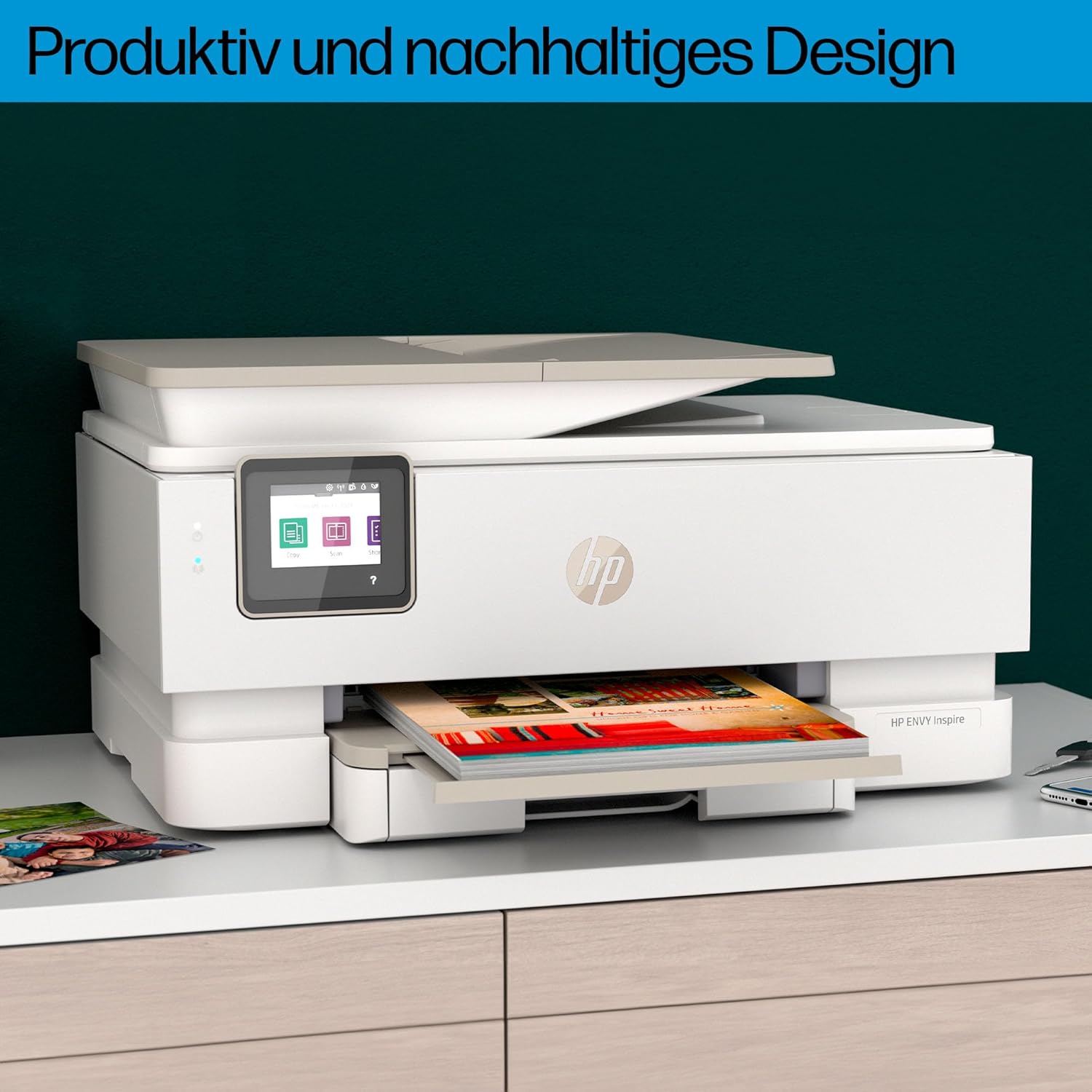 HP Envy Inspire 7920e Multifunction Printer, Inkjet Printer, 6 Months Free Printing Instant Ink Included, Printing, Scanning, Copying, Photo Print, ADF, DIN A4, Wi-Fi, Airprint – Bild 10