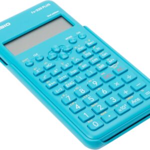Casio Fx-220Plus-2 Scientific Calculator, 181 Functions, Battery Supply, Blue, 6.4"