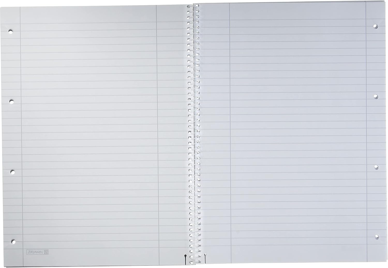 Brunnen 1067908 Student Notepad/College Pad (A4, 70 g/m², 80 Sheets) & 1067907 Notepad/College Pad Student (for Left-Handed Users, A4, Lined, Line Style 27, 70 g/m², 80 Sheets with Spiral Right) – Bild 5