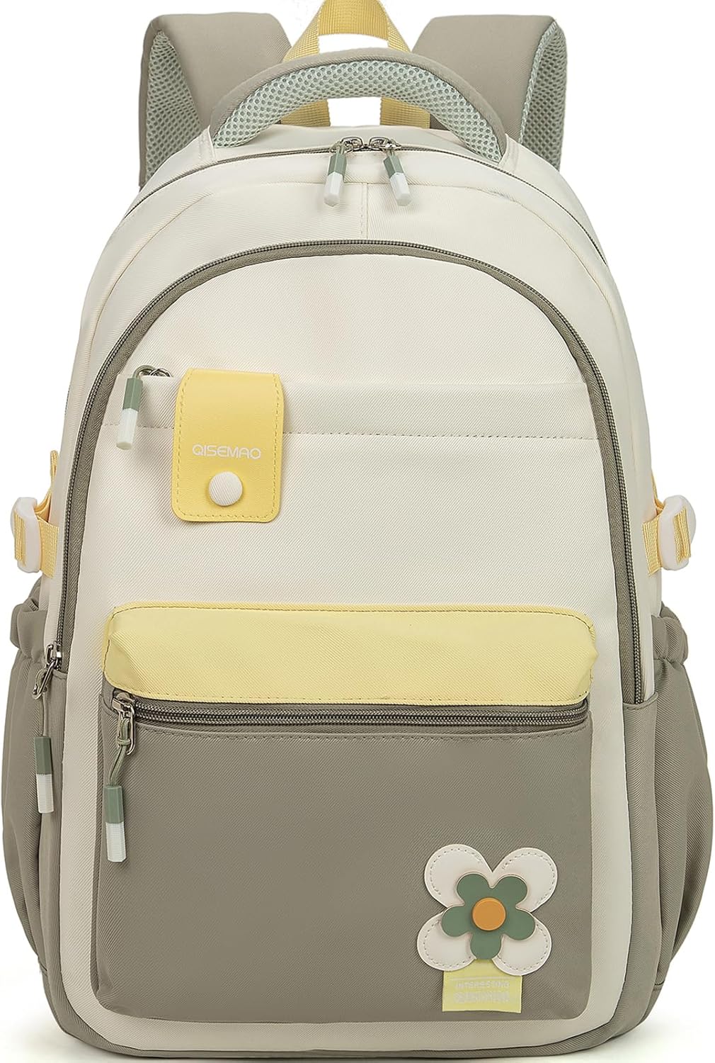 School Backpack Girls Teenagers 2025 Backpack School High School School Bag High Level Water-Repellent for 15.6 Inch Laptop School Bag Casual Travel 22L Green