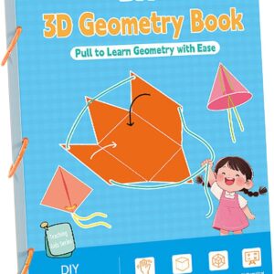 Geometrie-Buch für – 3D-Lernhandbuch, interaktiver mathematischer Leitfaden mit gewebten Seilen, lustiges Lernheft | Mädchen Schüler im Alter von 5 bis 12 Jahren entwickelt