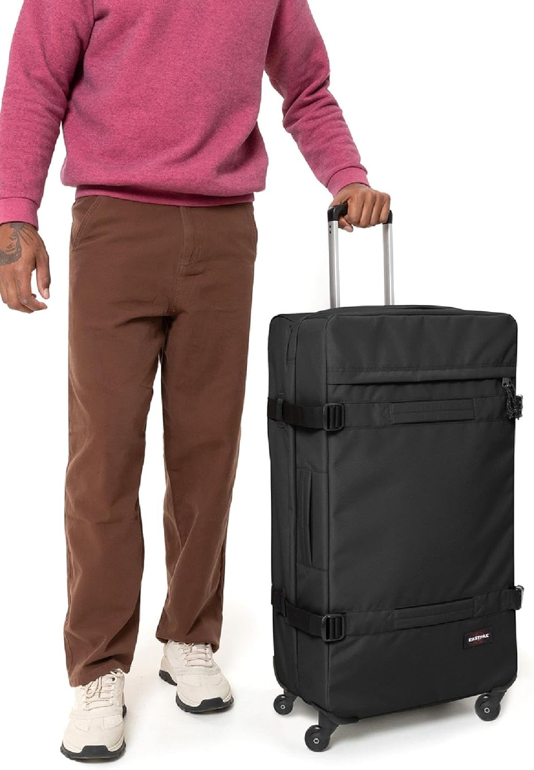 Eastpak, TRANSIT'R 4 XL, Unisex Adults' Suitcase, Black, Expandable, Black, expandable – Bild 2