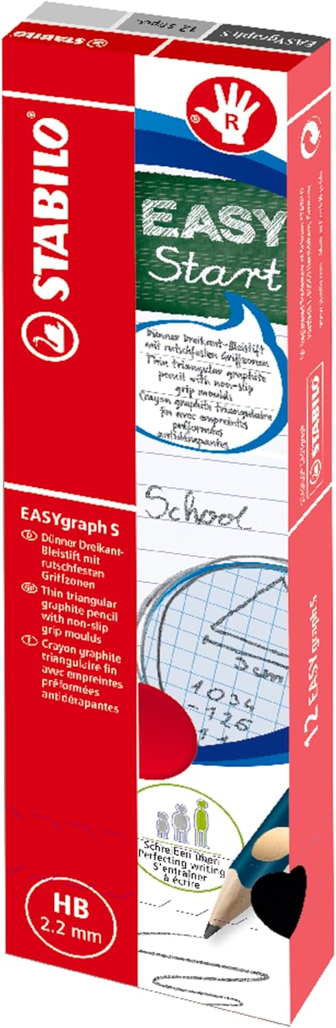 Handwriting Pencil - STABILO EASYgraph S - Right Handed - Green - Box of 12 - HB – Bild 9