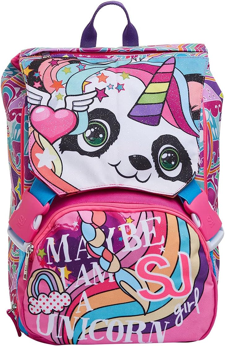 SJ GANG STYLE JAM GANG School Bag for Primary School, from 1st Grade, Expandable School Bag, Extra Volume, Spacious School Bag for Girls and Boys, Pink – Bild 2