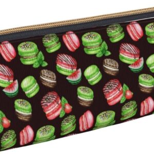 Macaron Watermelon Strawberry Pencil Case Cosmetic Bag Pencil Case Leather Triangle Storage Bag Zipper Stationery Organizer for Adults Office, Macaron Watermelon Strawberry, Bag organiser